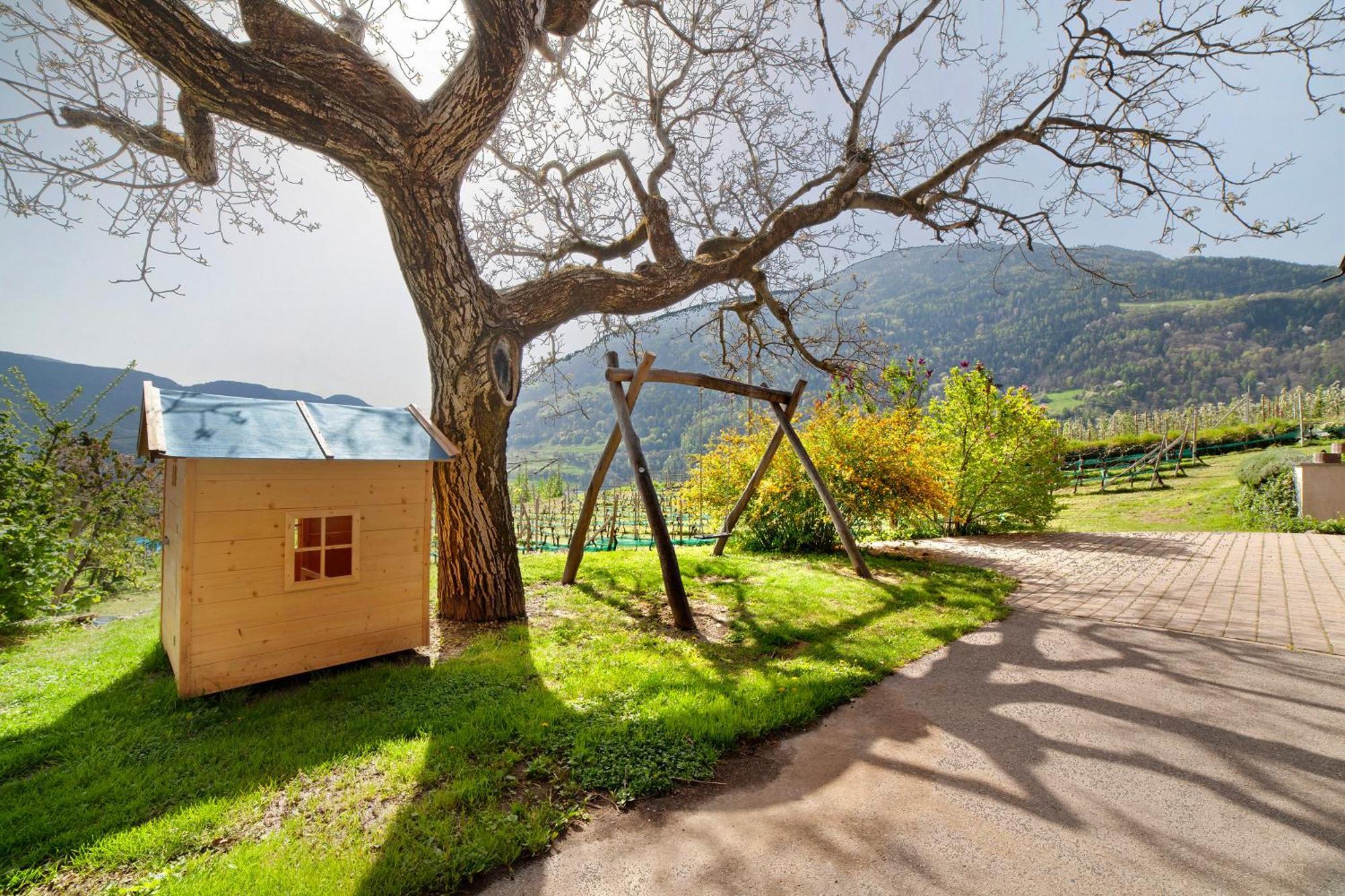 Froehlichhof Wohnung Apfelbluete Lagundo Exterior photo